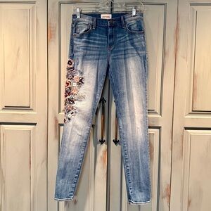 Driftwood Embroidered Blue Jeans